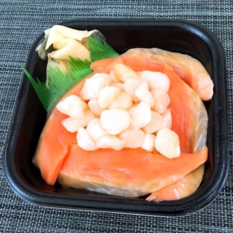 サーモン小柱丼  海鮮寿司丼 丼丸 豊漁丸 下関店