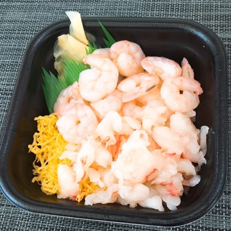エビ二色丼 下関魚介海鮮寿司丼 丼丸 豊漁丸