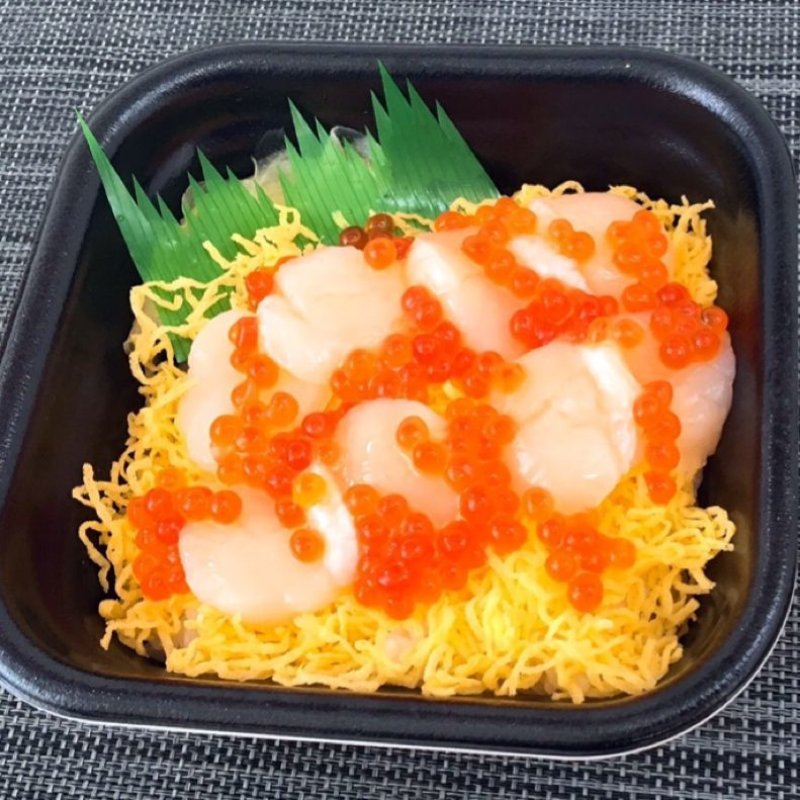 ホタテいくら丼 丼丸 下関